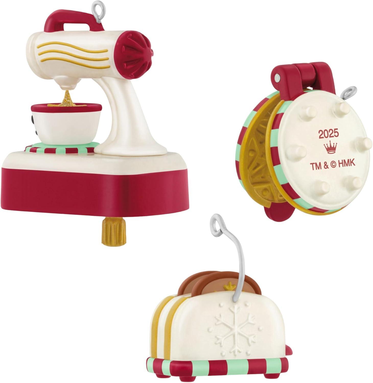 image:imageHallmark Keepsake Mini Christmas Ornaments 2025 Cooking Up Christmas Set of 3 Food GiftsCooking Up Christmas