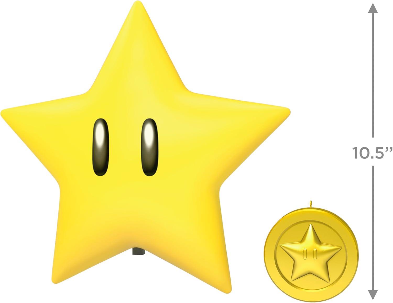 image:imageHallmark Keepsake Nintendo Christmas Tree Topper Super Mario Super Star with Light and Sound Gifts for GamersSuper Star