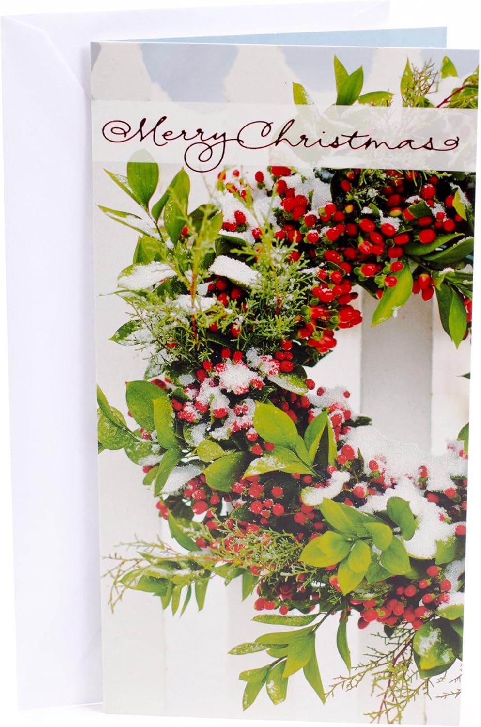 image:imageHallmark Pack of Christmas Money or Gift Card Holders Very Merry 6 Holiday Cards with EnvelopesWreath and Berries