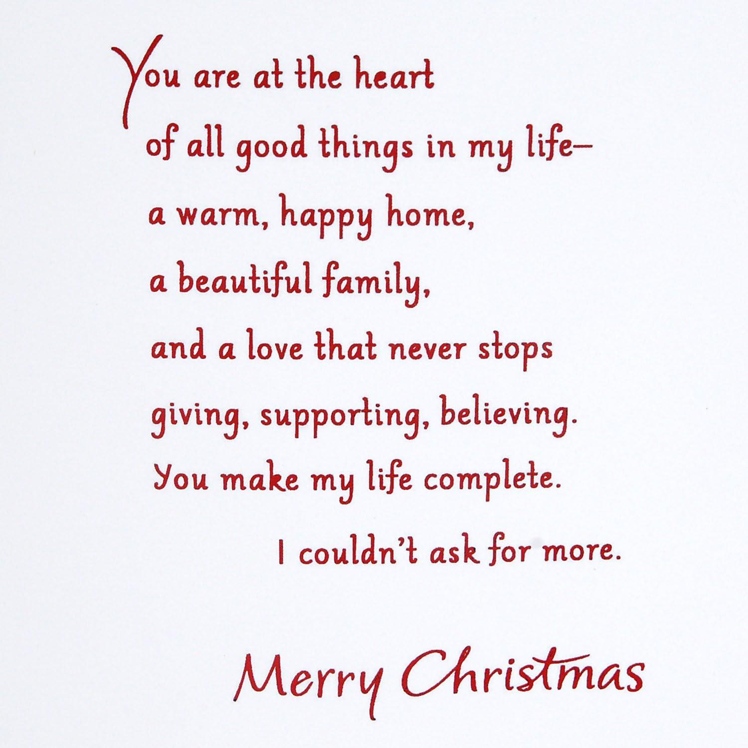 image:imageHallmark Romantic Christmas Card for Husband Wife Boyfriend Girlfriend I Love YouFor My Wife Winter Branch
