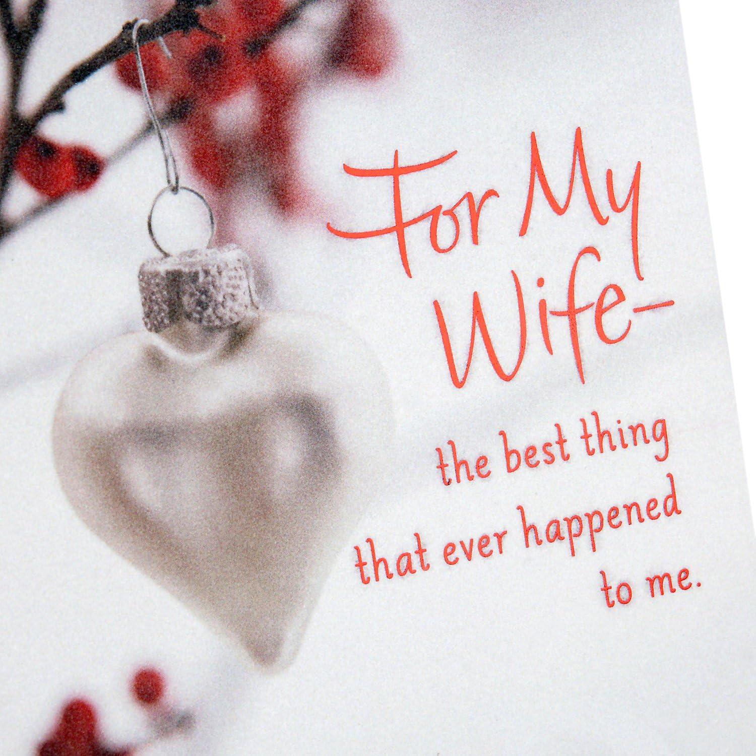 image:imageHallmark Romantic Christmas Card for Husband Wife Boyfriend Girlfriend I Love YouFor My Wife Winter Branch
