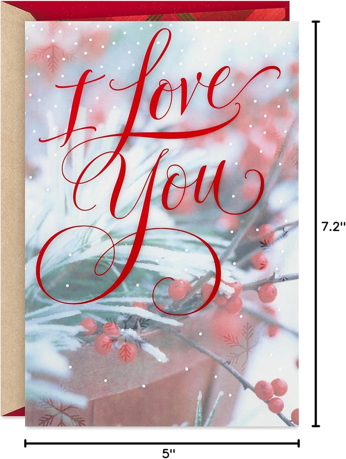 image:imageHallmark Romantic Christmas Card for Husband Wife Boyfriend Girlfriend I Love YouI Love You Everyday