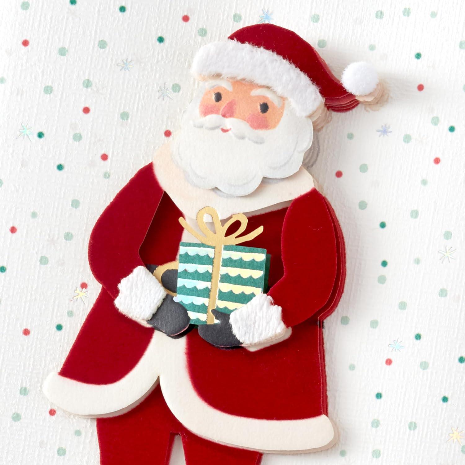 image:imageHallmark Signature Christmas Card Fun Surprises Santa Claus with GiftSanta Claus