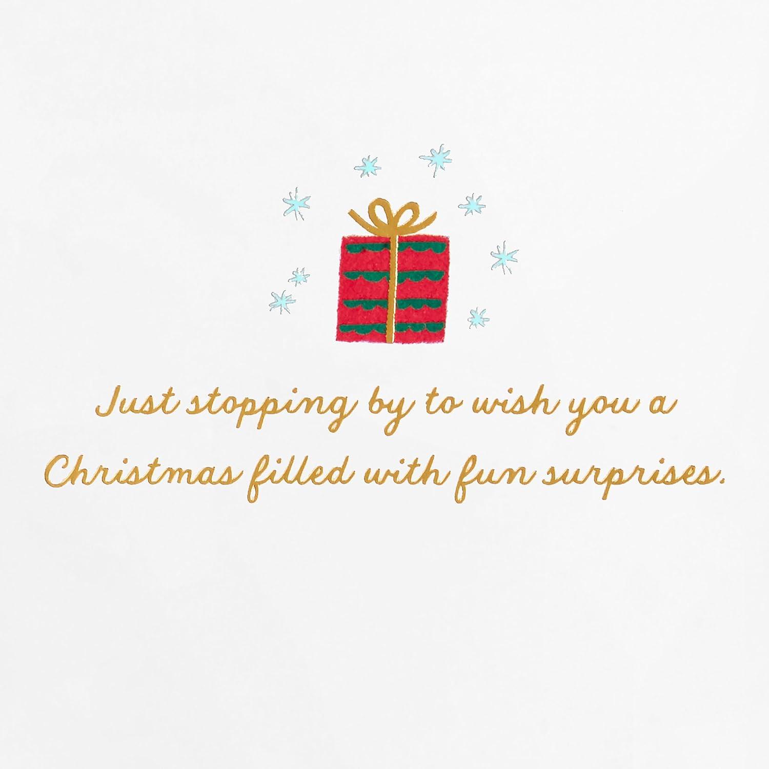 image:imageHallmark Signature Christmas Card Fun Surprises Santa Claus with GiftSanta Claus