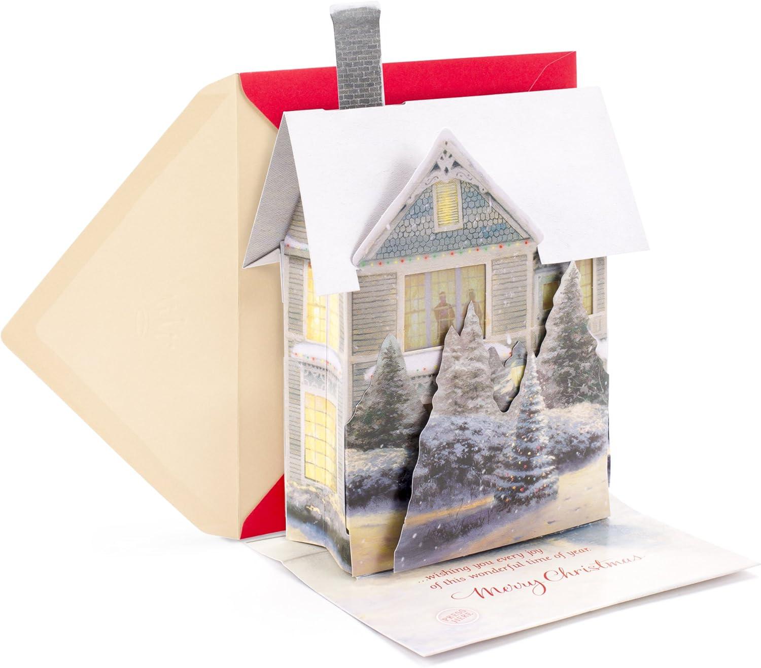 image:imageHallmark Signature Pop Up Christmas Card 3D Christmas Tree OrnamentKinkade House Pop Up Plays Music and Lights Up