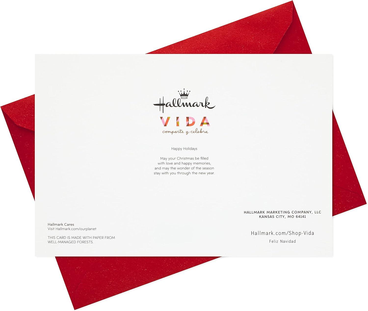 image:imageHallmark Vida Pack of 6 Spanish Christmas Cards with Stickers Tarjeta Navideas Espaolas Felices FiestasFelices Fiestas 6 Spanish Cards with Envelopes
