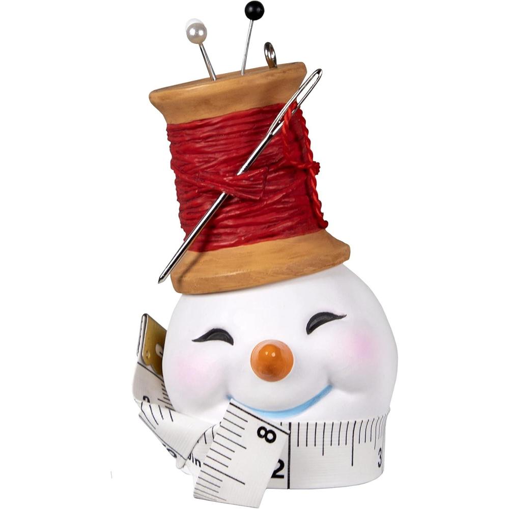 image:imageHallmark Keepsake Christmas Ornament 2024 We Needle Little Christmas Gifts for CraftersSnowman Thread