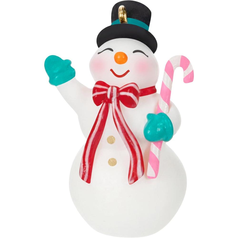 image:imageHallmark Keepsake Mini Christmas Ornament Two Scoops of Fun 075 Tiny Ornament for Tabletop TreeNostalgic Snowman