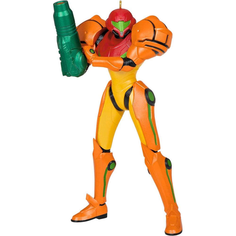 image:imageHallmark Keepsake Nintendo Christmas Tree Topper Super Mario Super Star with Light and Sound Gifts for GamersMetroid Samus