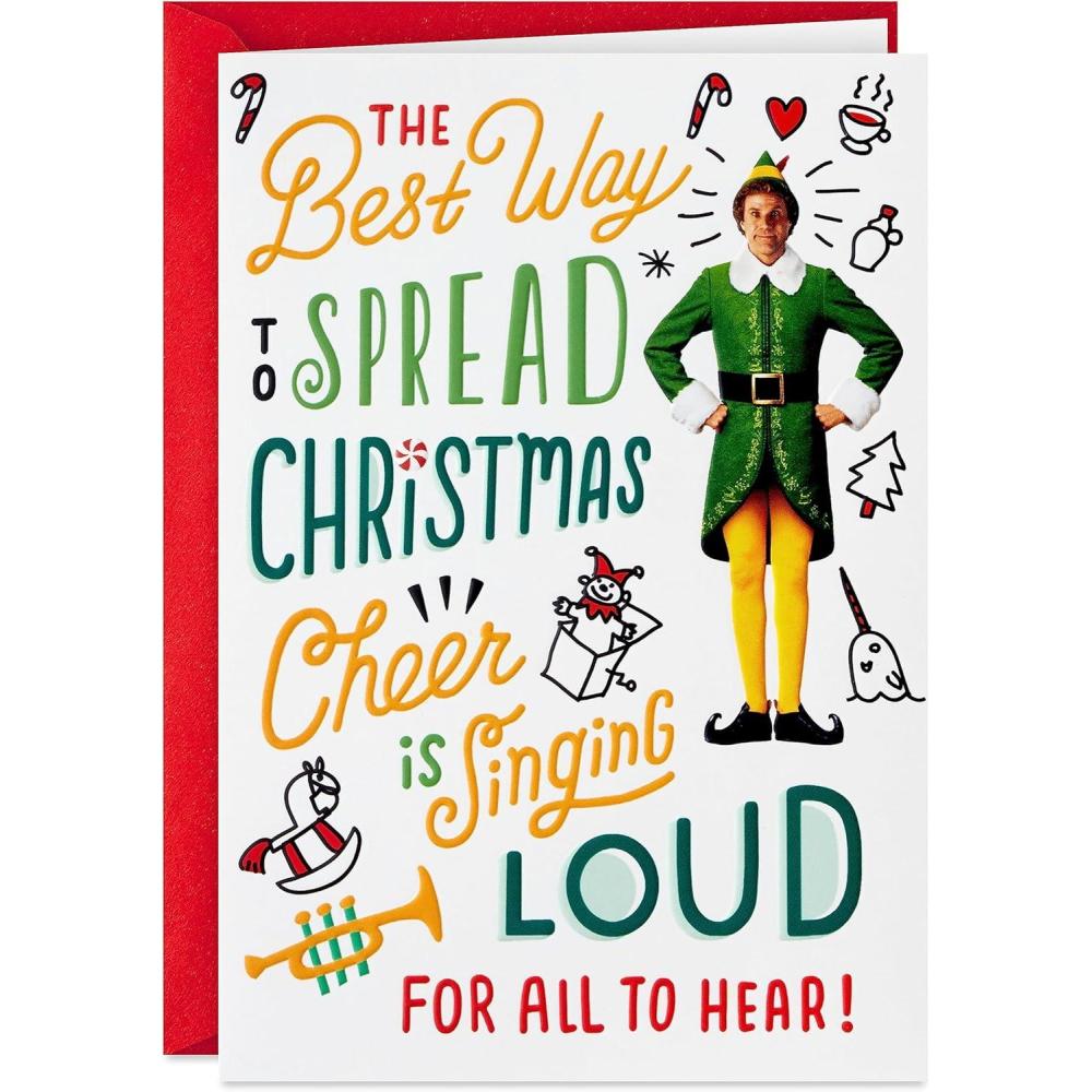 image:imageHallmark Pack of Christmas Money or Gift Card Holders Buddy the Elf 6 Holiday Cards with EnvelopesElf Cards