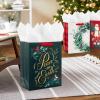 Hallmark 13″ Large Christmas Gift Bag Bundle (3 Bags: Vintage Santa, Wreath, Peace on Earth with Cardinals) Forest Green, Burgundy, Cream(Vintage Santa  Wreath  “Peace on Earth” with Cardinals)