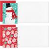 Hallmark Blank Holiday Note Card Assortment (36 Blank Cards and 36 Envelopes) Snowman, Plants, Snowflakes, Retro Trees, Joy(Snowman  Plants  Snoflakes  Retro Trees)
