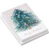Hallmark Blush Pink Holiday Boxed Cards (16 Cards and 16 Envelopes) Gold and Pink Artistic Tree, Merry Christmas(Christmas Joy)