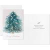 Hallmark Blush Pink Holiday Boxed Cards (16 Cards and 16 Envelopes) Gold and Pink Artistic Tree, Merry Christmas(Christmas Joy)