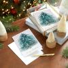 Hallmark Blush Pink Holiday Boxed Cards (16 Cards and 16 Envelopes) Gold and Pink Artistic Tree, Merry Christmas(Christmas Joy)