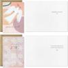 Hallmark Blush Pink Holiday Boxed Cards (16 Cards and 16 Envelopes) Gold and Pink Artistic Tree, Merry Christmas(Merry & Bright)
