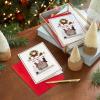 Hallmark Boxed Handmade Christmas Cards (12 Cards with Envelopes) Fireplace, Happy Home(12 Cards – Fireplace  Happy Home)