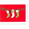 Hallmark Boxed Handmade Christmas Cards (12 Cards with Envelopes) Fireplace, Happy Home(Christmas Stockings)