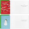 Hallmark Bulk Christmas Card Assortment, Playful Icons (72 Cards and 72 Envelopes) Joy to the World, Deck the Halls, Snowman, Cocoa, Pinecones, Tree(Playful Icons)
