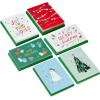 Hallmark Bulk Christmas Card Assortment, Playful Icons (72 Cards and 72 Envelopes) Joy to the World, Deck the Halls, Snowman, Cocoa, Pinecones, Tree(Playful Icons)