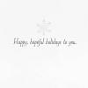 Hallmark Bulk Glittery Holiday Boxed Cards (40 Cards and 40 Envelopes) Fa La La Skiing Penguins, Donut, Pink Garland(Rainbow Trees)