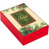 Hallmark Bulk White Christmas Card Assortment (40 Cards and 40 Envelopes) Snowy Pinecone, Bottle Brush Trees(Holiday Holly)