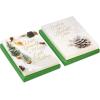 Hallmark Bulk White Christmas Card Assortment (40 Cards and 40 Envelopes) Snowy Pinecone, Bottle Brush Trees(Pinecone)