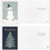 Hallmark Elegant Rustic Christmas Card Assortment (24 Cards and Envelopes) Sage Green, Charcoal Black, Snowmen, Peace(Rustic Snowman)