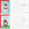 Hallmark Gnome Boxed Christmas Card Assortment (16 Cards and Envelopes) Snow globe, Mushrooms, Wreath, Sled(Gnome Holiday Cards)