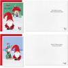 Hallmark Gnome Boxed Christmas Card Assortment (16 Cards and Envelopes) Snow globe, Mushrooms, Wreath, Sled(Gnome Holiday Cards)
