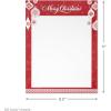 Hallmark Holiday Letterhead, 8.5″ x 11″ (60 Sheets: “Merry Christmas,” Red Ornaments) Printable Stationery Paper