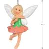 Hallmark Keepsake 1.12″ Miniature Christmas Ornament 2024, Mini Cute Carnation Fairy, Gift for Her(Cute Carnation Fairy)