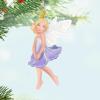 Hallmark Keepsake 1.12″ Miniature Christmas Ornament 2024, Mini Cute Carnation Fairy, Gift for Her(Morning Glory Fairy)