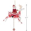 Hallmark Keepsake Christmas Ornament, Birch Penguin, Gifts for Penguin Lovers(Pull-String Reindeer)