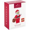 Hallmark Keepsake Christmas Ornament, Brick Suit Girl LEGO Minifigure, Gifts for LEGO Fans(Santa Claus LEGO Minifigure)