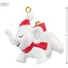 Hallmark Keepsake Mini Christmas Ornament (Beach Day Buddy) 0.75″ Tiny Ornament for Tabletop Tree(Festive White Elephant)