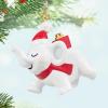 Hallmark Keepsake Mini Christmas Ornament (Beach Day Buddy) 0.75″ Tiny Ornament for Tabletop Tree(Festive White Elephant)