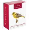 Hallmark Keepsake Mini Christmas Ornament (Two Scoops of Fun) 0.75″ Tiny Ornament for Tabletop Tree(Mini Lady Western Tanager)