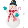 Hallmark Keepsake Mini Christmas Ornament (Two Scoops of Fun) 0.75″ Tiny Ornament for Tabletop Tree(Nostalgic Snowman)