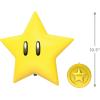 Hallmark Keepsake Nintendo Christmas Tree Topper, Super Mario Super Star with Light and Sound, Gifts for Gamers(Super Star)