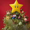 Hallmark Keepsake Nintendo Christmas Tree Topper, Super Mario Super Star with Light and Sound, Gifts for Gamers(Super Star)