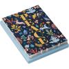 Hallmark Modern Folk Art Holiday Boxed Cards (16 Cards and 16 Envelopes) Gold Foil Peace, Pink and Blue Flowers and Animals(PEACE)