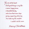 Hallmark Romantic Christmas Card for Husband, Wife, Boyfriend, Girlfriend (I Love You)(For My Wife  Winter Branch)