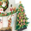 Hallmark Signature Pop Up Christmas Card (3D Christmas Tree Ornament)(Fireplace Scene Pop Up)
