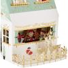 Hallmark Signature Pop Up Christmas Card (3D Christmas Tree Ornament)(Santa’s House Pop Up Ornament)