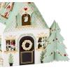 Hallmark Signature Pop Up Christmas Card (3D Christmas Tree Ornament)(Santa’s House Pop Up Ornament)