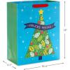 Hallmark VIDA 13″ Large Christmas Large Gift Bag Bundle (3 Spanish Gift Bags: Feliz Navidad, Felices Festas, Tree, Flowers, Colorful Ornaments)(Felices Festas  Feliz Navidad  Ornaments)
