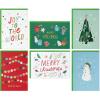Hallmark Bulk Christmas Card Assortment, Playful Icons (72 Cards and 72 Envelopes) Joy to the World, Deck the Halls, Snowman, Cocoa, Pinecones, Tree(Playful Icons)