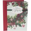 Hallmark Christmas Card for Mom (Floral Wreath),0529XXH5141