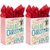 Hallmark Pack of Christmas Money or Gift Card Holders, Buddy the Elf (6 Holiday Cards with Envelopes)(Elf Gift Bag)